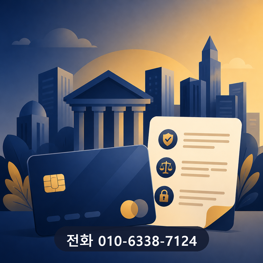 부산 카드깡 카드사 약관 확인 이미지